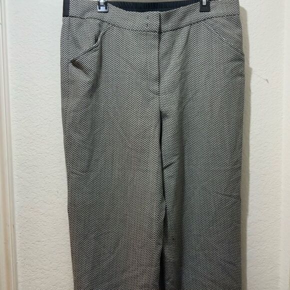EUC Giorgio Armani Vintage Italy Chevron Wool Blend pants size 16 - Picture 3 of 8